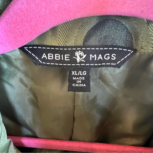 Abbie Mags NWT 2-Tone Celadon Green Full Zip Lightweight Jacket Size XL/L - Picture 3 of 7